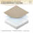 Aoodor Outdoor 3" Chaise Lounge Seat Cushion with Ties Set of 2-740249302