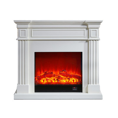 European-style electric decorative fireplace core with simulated fire