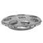 FARM-TUFF Round Galvanized Metal Baby Chick Poultry Feeder for Dry Feed & Water, 6in