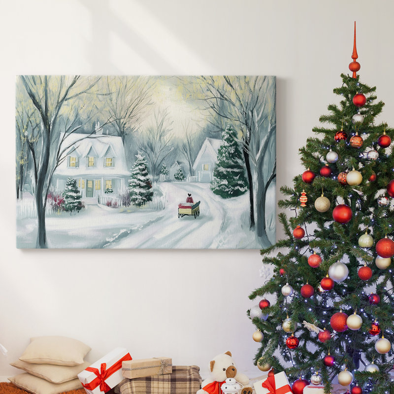 Christmas Holiday Arts - Toile tendue avec châssis XMA171626, H 18 po x l 27 po