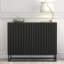 Modern Sideboard with Fluted Fronts & Gold Legs – 100cm Storage Cabinet-1828785154