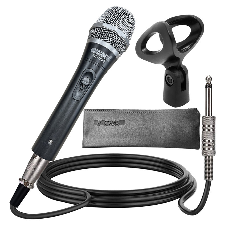 5Core XLR Microphone Dynamic Mic Karaoke Singing Studio Microfono Handheld Mics 