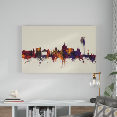 Geneva Switzerland Skyline IV Graphic Art Print on Canvas