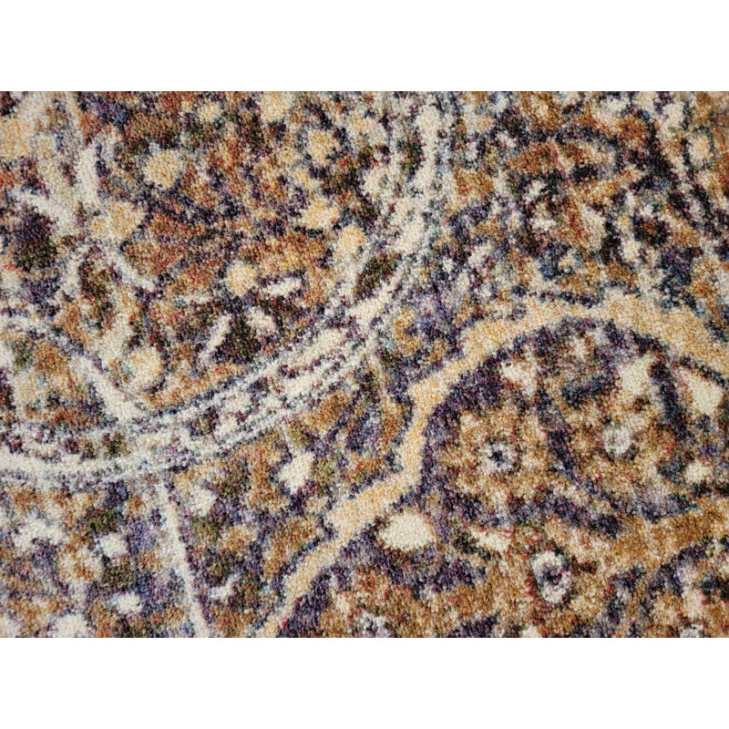 Mirtha Premium EnduraStran Nylon Distressed Rug, Round 7'7"
