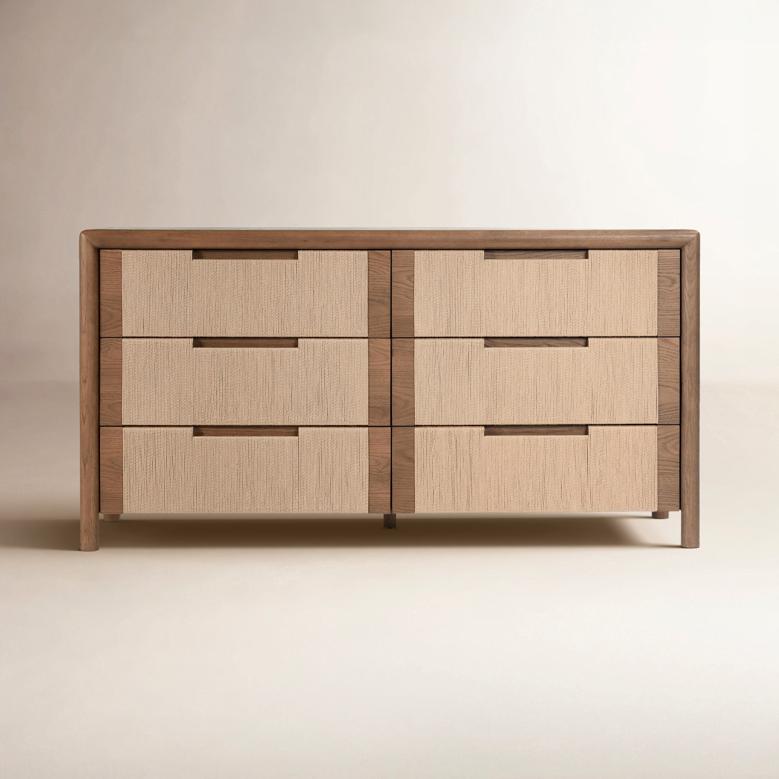 Rumy 6 Drawer Woven Dresser