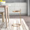Auzie C-Shaped End Table with Iron Tray Top