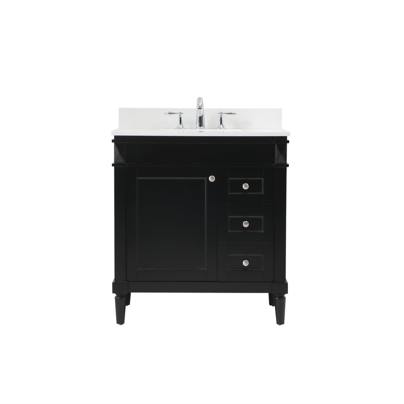 Readington 32'' Single Bathroom Vanity, Black