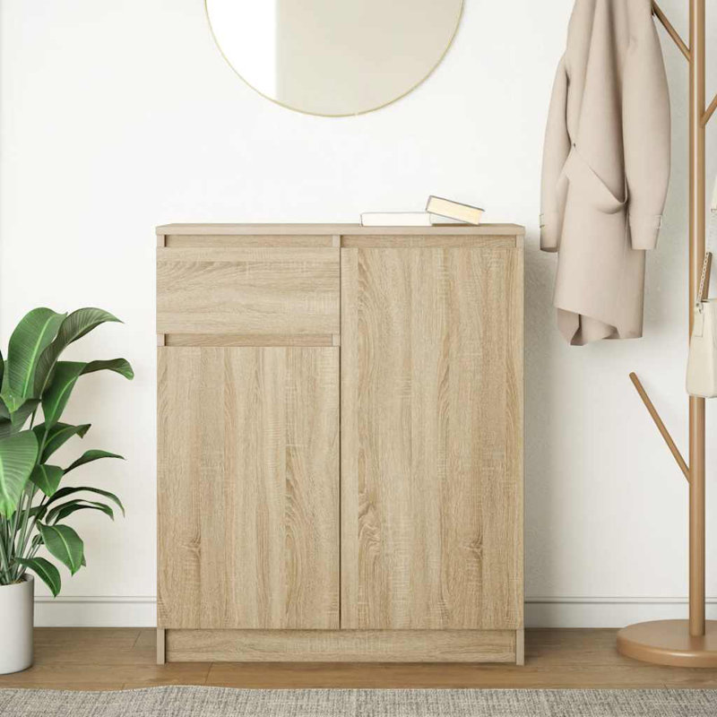 Sideboard With Drawer 71X35x84 Cm Engineered Wood, Sonoma Oak