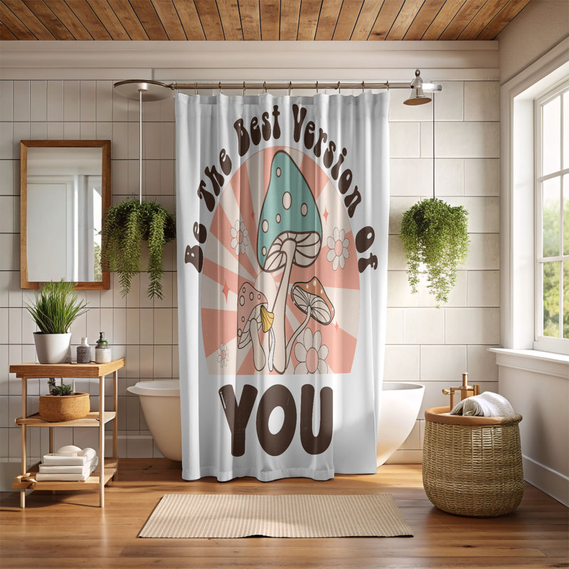 Pitkin Shower Curtain, 74"H x 71"W