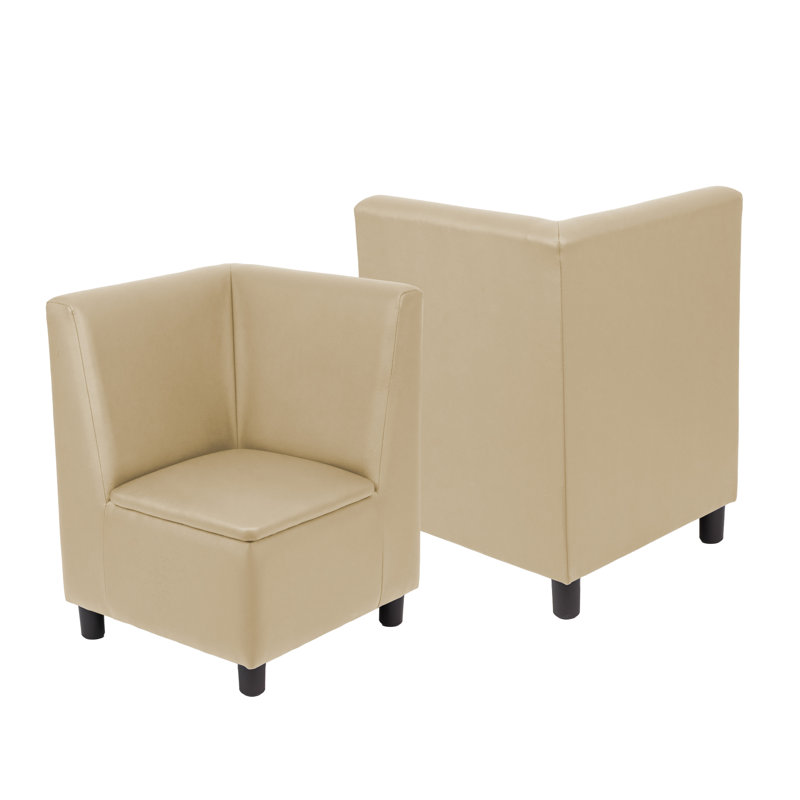 Kid Comfort Collective Modular Corner Chairs, 2-Pack - Sand, Sand