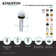 Kingston Brass Complement Brass Push Pop-Up Bathroom Sink Drain with Overflow
