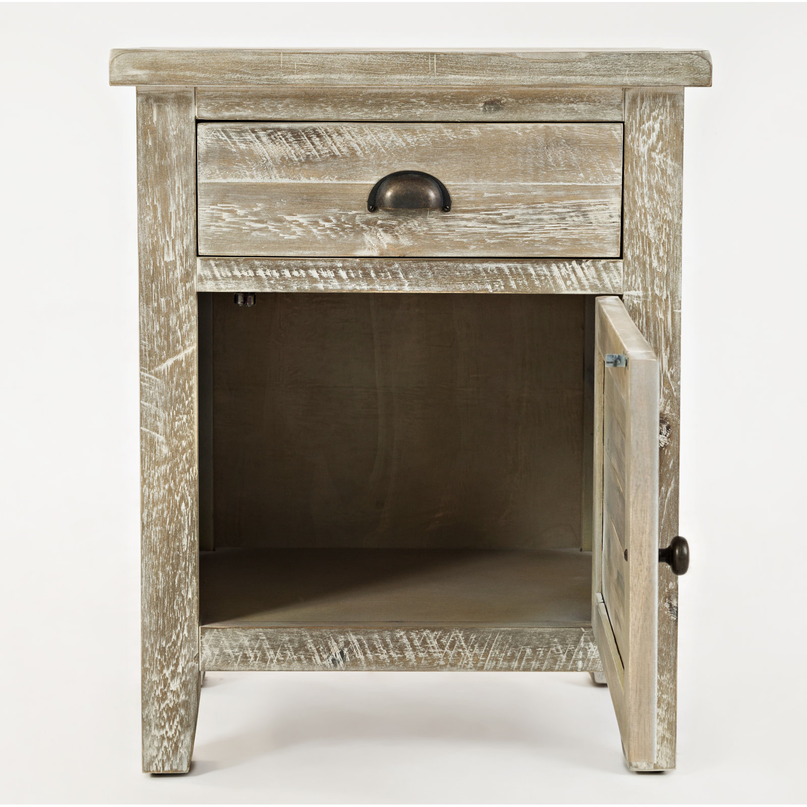 Castile 1 - Drawer Nightstand, Washed Gray