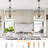 4 - Light Dimmable Lantern Geometric Chandelier