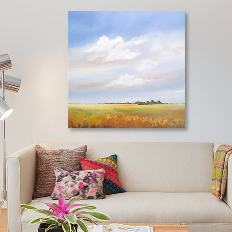 « lowlands iv », impression sur toile, H 12 po x l 12 po x P 0,75 po, Toile tendue, Pas de tapis