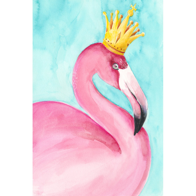 Flamant rose II, H 12 po x l 8 po x P 1,25 po