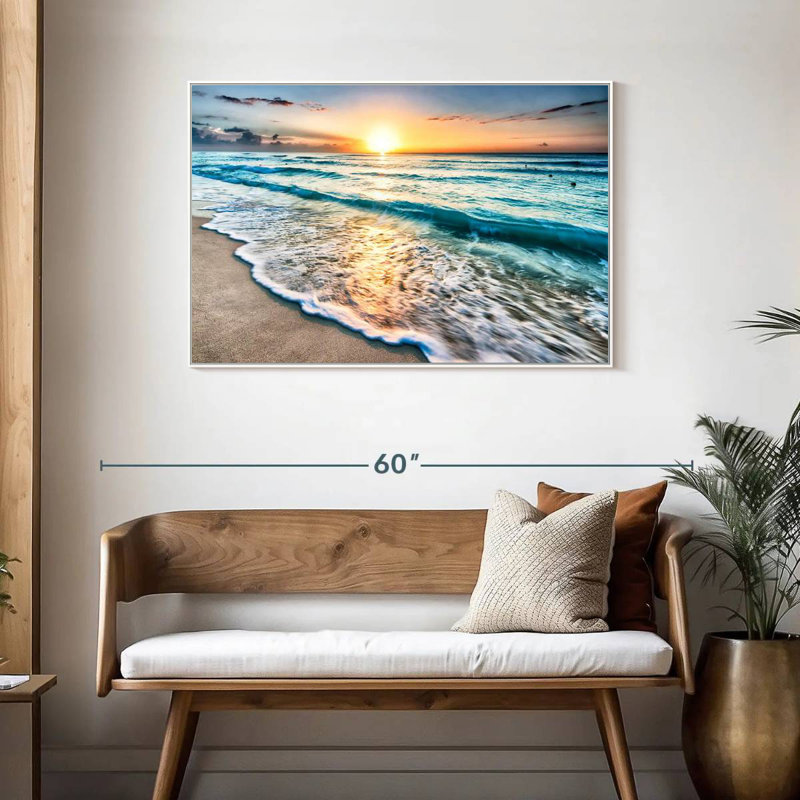 Foam Cancun Berklee, Cadre flottant blanc, 43 po x 29 po