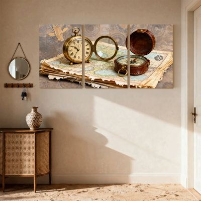 «Fashion Vintage Vintage», ensemble de 3 reproductions d'art sur toile