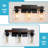 Modern Farmhouse Wood Vanity Light, Solid Wood & Black Metal Bathroom Vanity Lights With Clear Glass Shade-1190770958