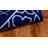Rodgers Hand Woven Flat Weave Banana Silk/Wool/Cotton Geometric Rug in Ivory/Navy-1606693728