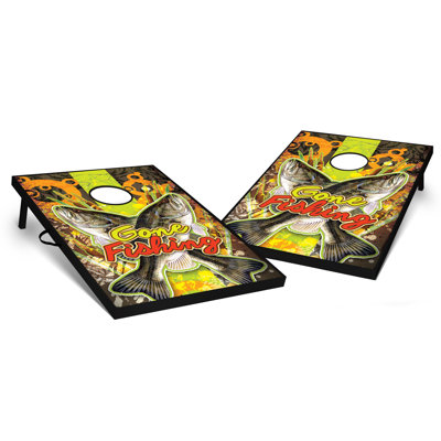2' X 3' Gone Fishing Tailgate Size Cornhole Set
