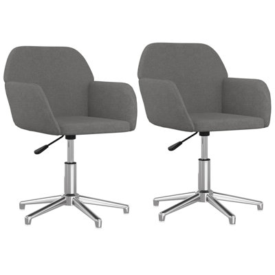 Ensemble de chaises pivotantes 2 pièces Vidaxl