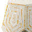 Tabouret Hexagonal Capes Capiz