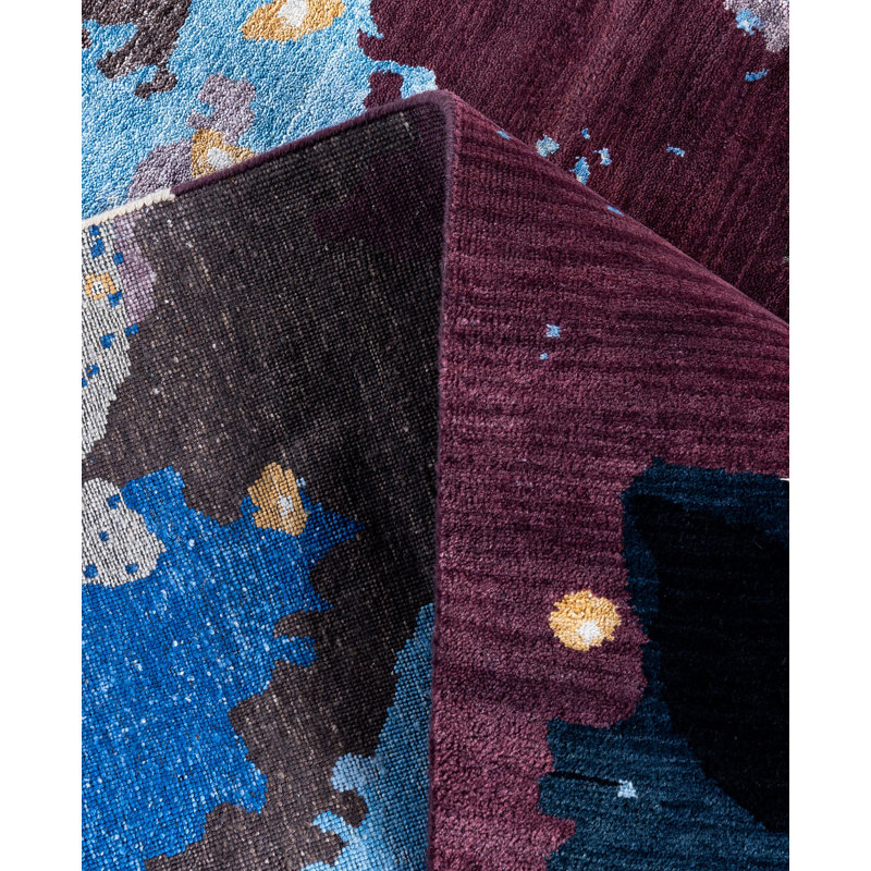 Overdyed One-of-a-Kind 8' 1" X 10' 6" Hand Knotted Area Rug