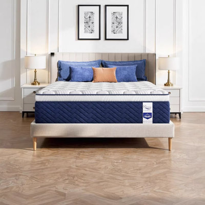 RRESTA Hotel Collection 12-Inch King Size Medium-Firm Hybrid Mattress with 5-Zone Support for Back & Hip Relief, Fiberglass-Free, CertiPUR-US Certified