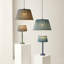 Clymer Linen Blend Empire Lamp Shade ( Slip-On ) in Blue-770281785