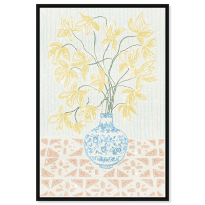 Yellow Iris Summer Print by Oliver Gal