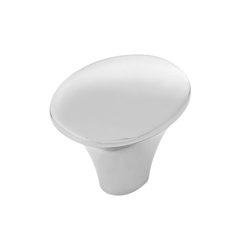Olivet Oval Knob, Polished Nickel