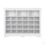 Console élégante à 24 casiers, armoire à chaussures moderne avec base incurvée, buffet polyvalent de haute qualité pour le couloir, la chambre à coucher et le salon-1160379415