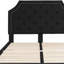 Base de lit plateforme tapissier arquée avec capitonnage Aluino - Aucun sommier tapissier requis-28940809-28940811