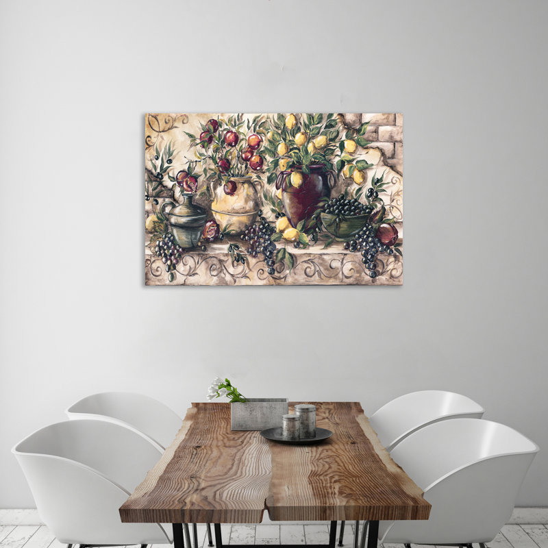 Italian Frutta - Wrapped Canvas Painting, 41cm H x 61cm W x 4cm D
