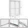 60'' - W x 76'' H Door Shower Door with