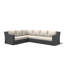Ensemble modulaire de patio en osier pour 6 personnes avec coussins Eloisa-2088454884