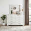 Commode de rangement contemporaine avec tiroirs et rangement de style glamour