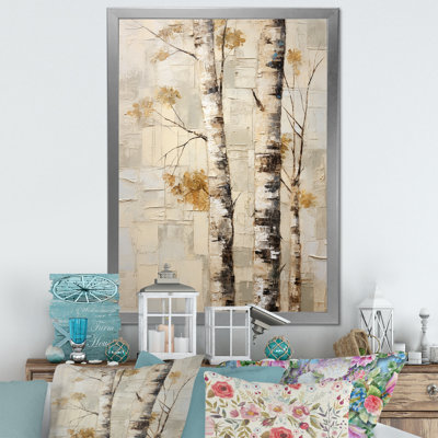 Arbre de minimalisme bouleau IV sur toile