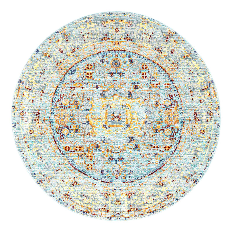 Maggie Oriental Indoor Rug, Round 4'