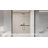 54" W x 72" H Traditional Sliding Shower Door - Matte Black Frame with Clear Glass Panel