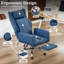 Seaberg Ergonomic PU Leather Office Chair with 3D Kneading Massage, Adjustable Backrest (90°-135°), Folding Armrest, Telescopic Footrest, 360° Swivel & Silent Wheels - Comfort Desk Chair for Work/Gaming/Nap-2122032713