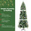 Arbre de Noël élancé vert et baies-1511183272