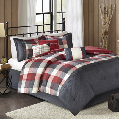 Ridge 7 Piece Herringbone Comforter Set