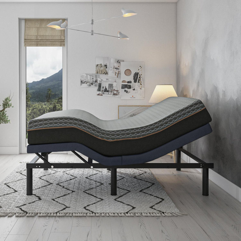 Base de lit réglable avec réglage de la tête et des pieds, Très grand simple