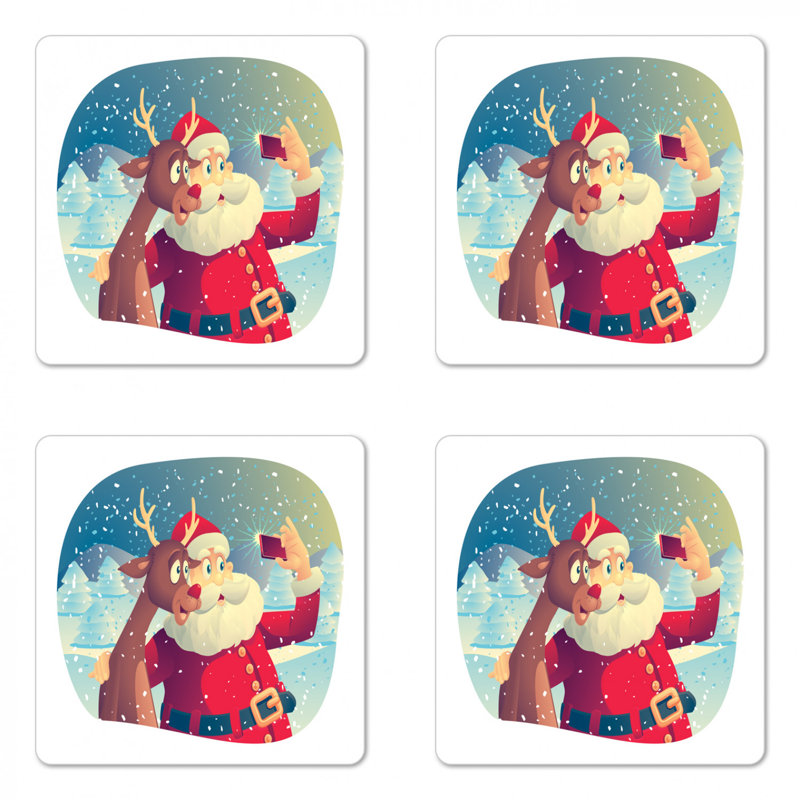 Square 4 Piece Coaster Set