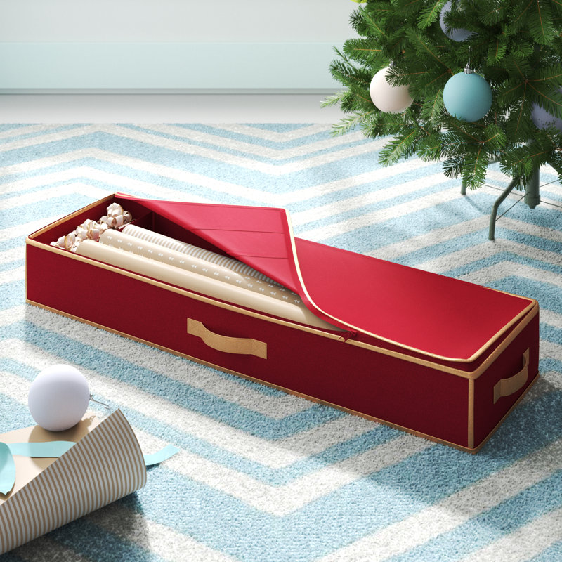Rangement de papier cadeau des Fêtes