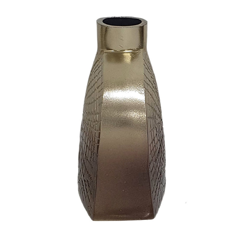 Gherlein Aluminum Table Vase, 7.5" H x 8" W x 4" D