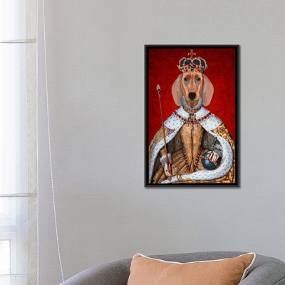 « teckel grand ii », peinture sur toile tendue Fab Funky