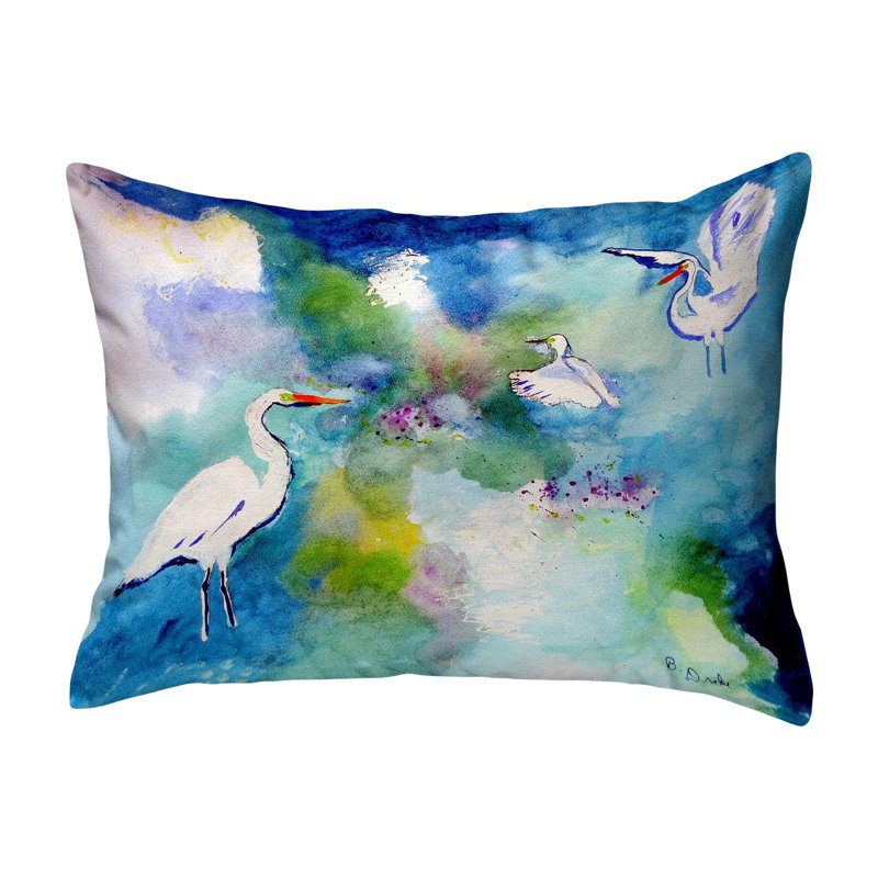  Coussin décoratif intérieur / extérieur Three Egrets
