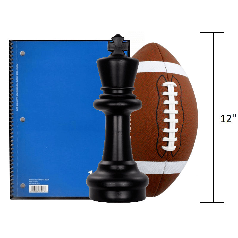 12" Giant Plastic Chess Set with a Quick Fold Nylon Board